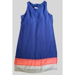 TWEEN DIVA Blue Keyhole Sleeveless Shift Dress Girls Size 16